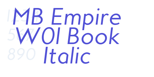 MB Empire W01 Book Italic-font-download