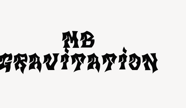 MB Gravitation Font