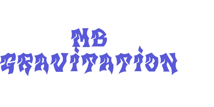 MB Gravitation Font Download