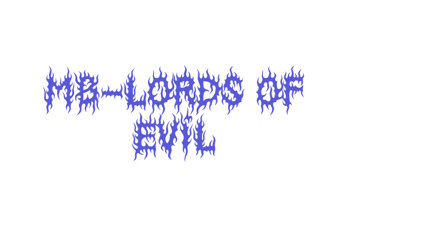 MB-Lords Of Evil Font Download