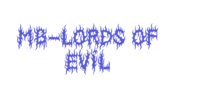 MB-Lords Of Evil Font Download