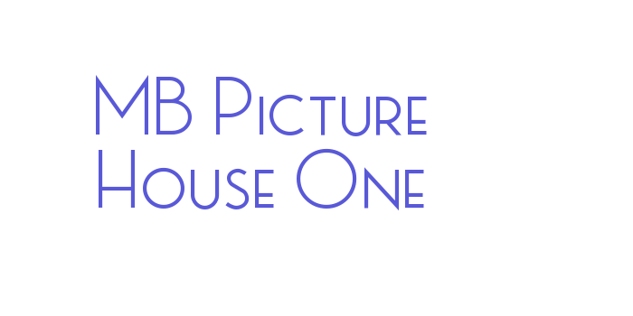 MB Picture House One Font Download