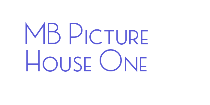 MB Picture House One Font