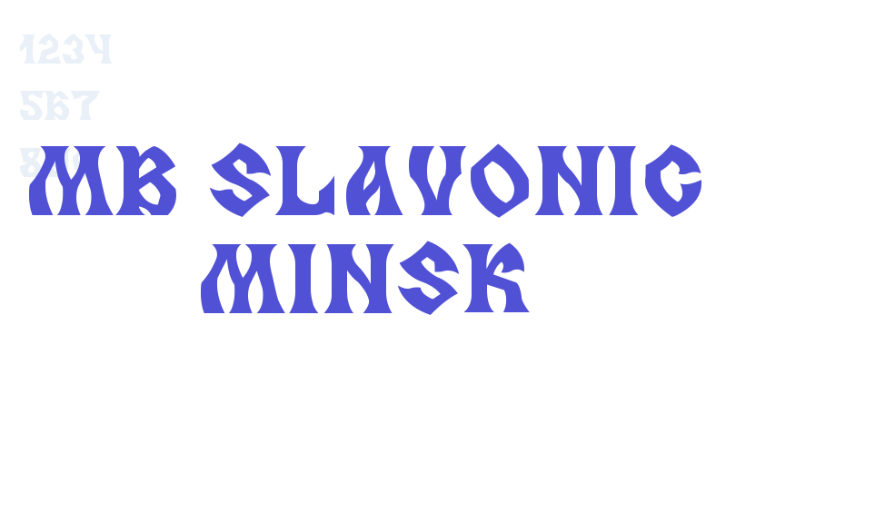 MB Slavonic Minsk-font-download