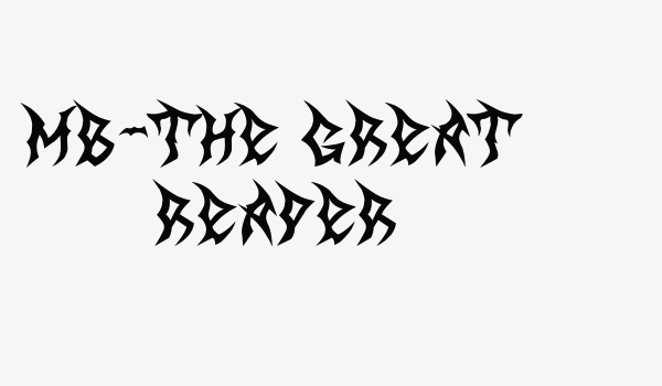 MB-The Great Reaper Font