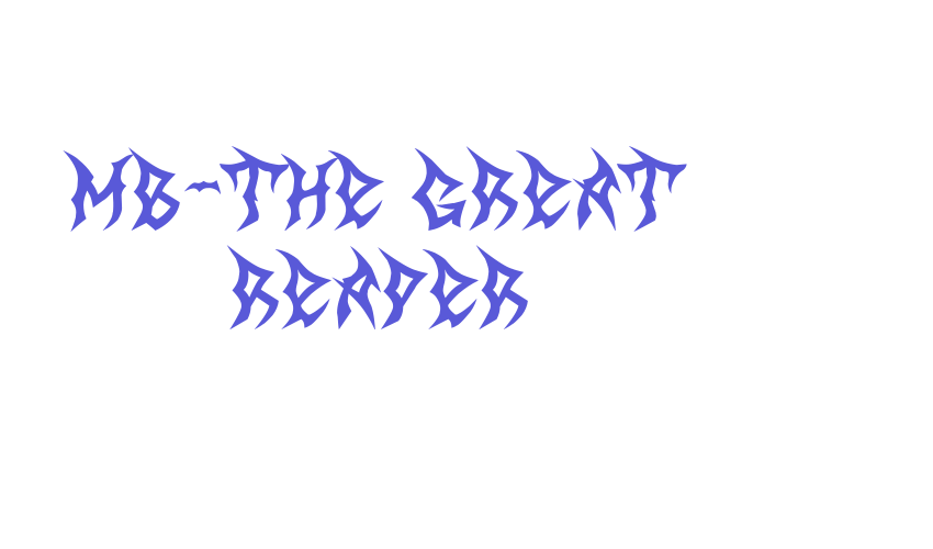 MB-The Great Reaper Font Download