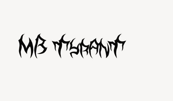 MB TyranT Font