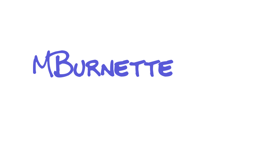 MBurnette Font