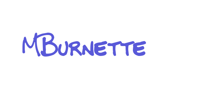 MBurnette Font Download