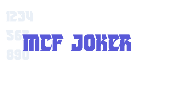 MCF Joker font free