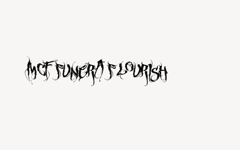 MCF funera flourish Font