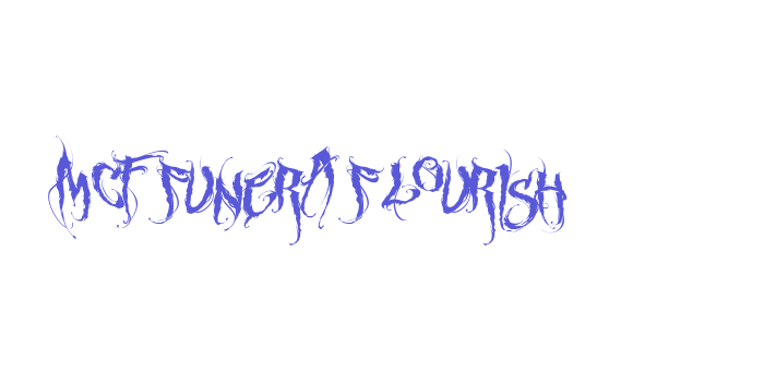 MCF funera flourish Font Download