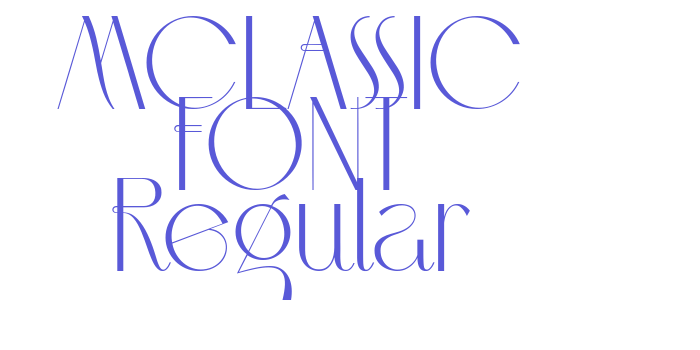 MCLASSIC FONT Regular Font Download