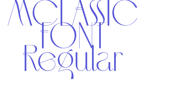 MCLASSIC FONT Regular Font