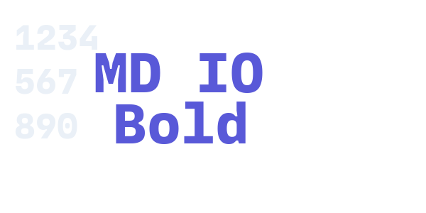 MD IO Bold font free