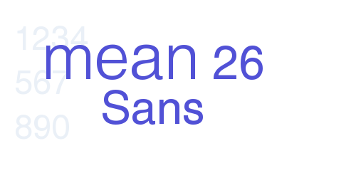 MEAN 26 Sans-font-download