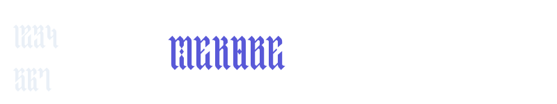 MEKOBE-related font