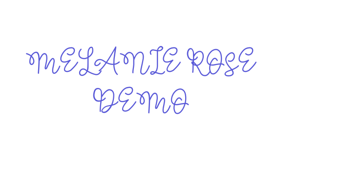 MELANIE ROSE DEMO Font Download