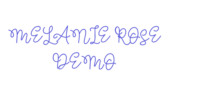 MELANIE ROSE DEMO Font