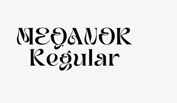 MEQANOR Regular Font