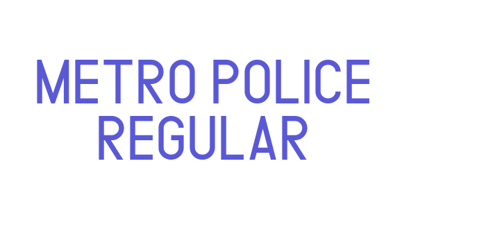 METRO POLICE REGULAR Font Download