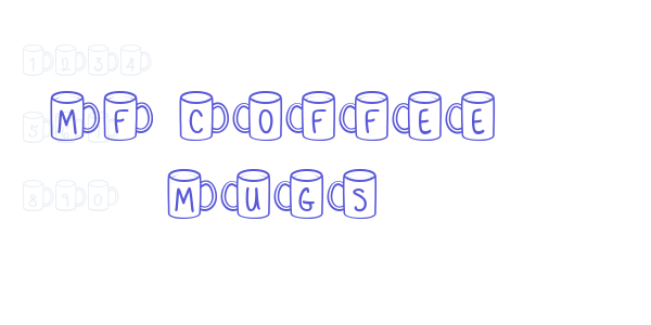 MF Coffee Mugs font free