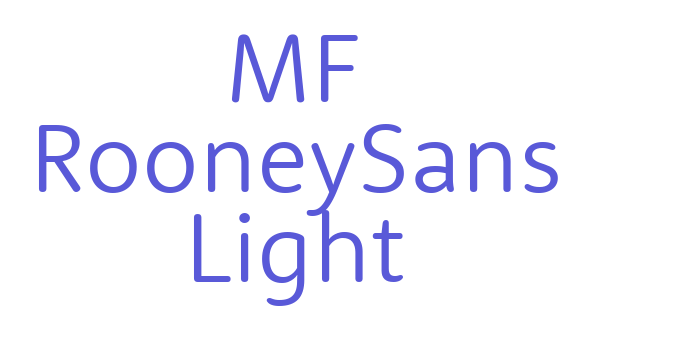 MF RooneySans Light Font