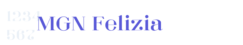 MGN Felizia-related font