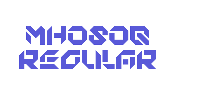 MHOSOQ Regular Font Download