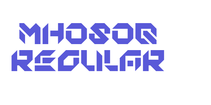 MHOSOQ Regular Font