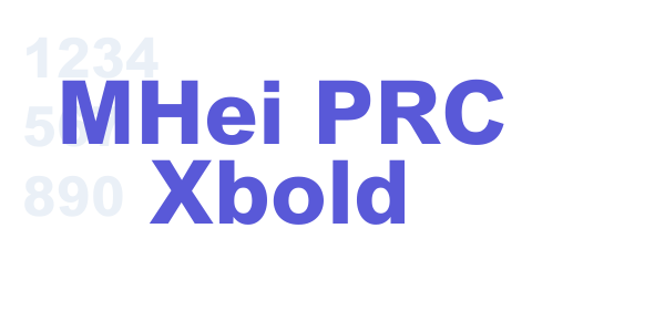 MHei PRC Xbold font free