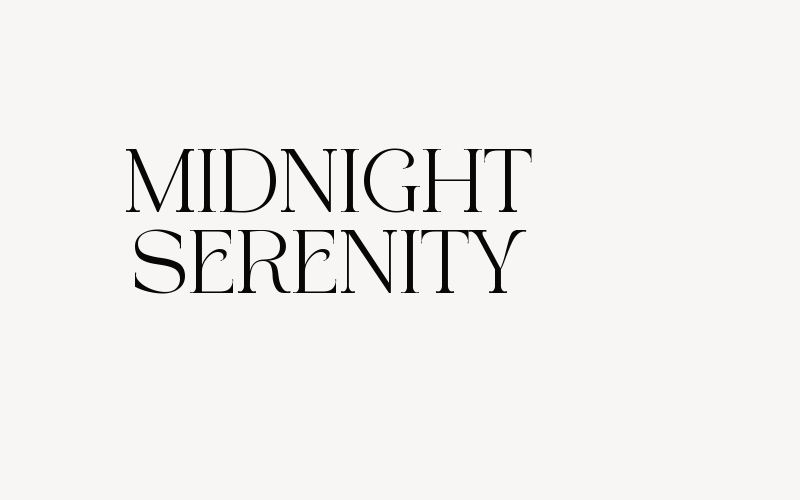 MIDNIGHT SERENITY Font