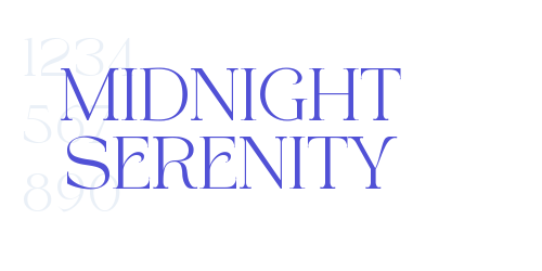 MIDNIGHT SERENITY-font-download
