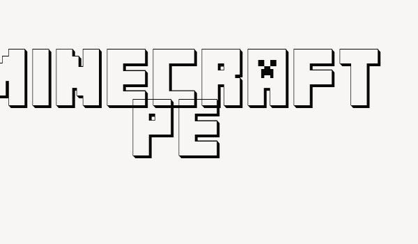 MINECRAFT PE Font