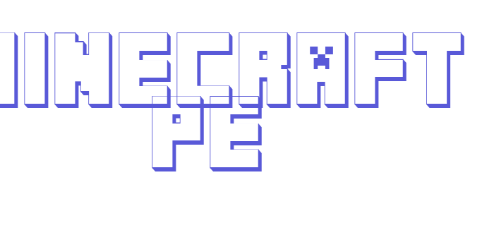 MINECRAFT PE Font