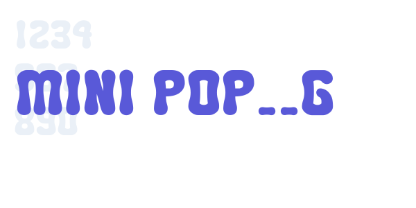 MINI POP__G font free