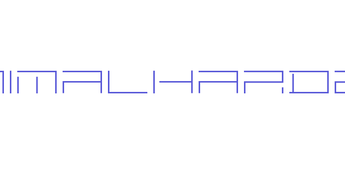 MINIMALHARD2 Font Download