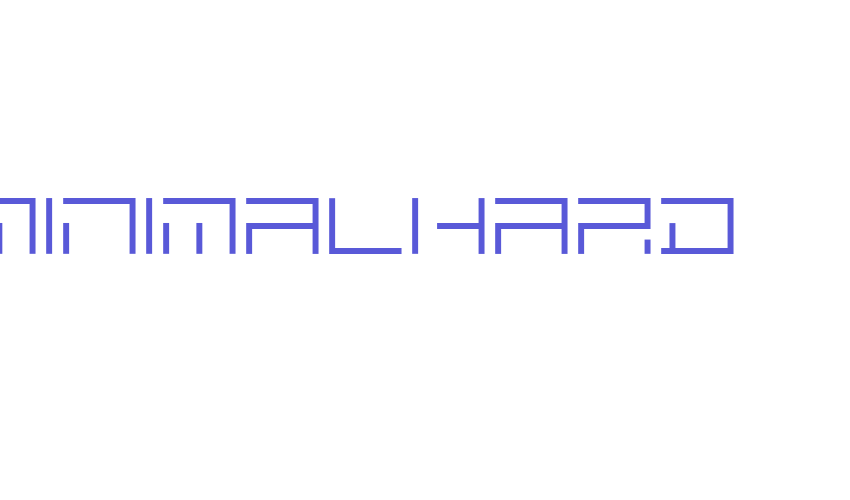 MINIMALHARD Font Download