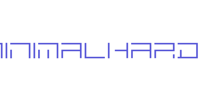 MINIMALHARD Font Download