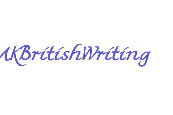 MKBritishWriting Font