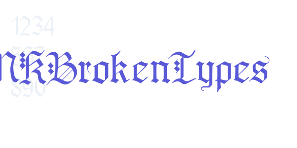 MKBrokenTypes font free