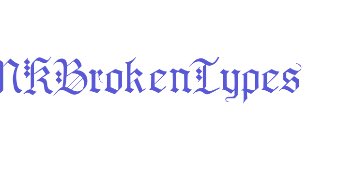 MKBrokenTypes Font Download