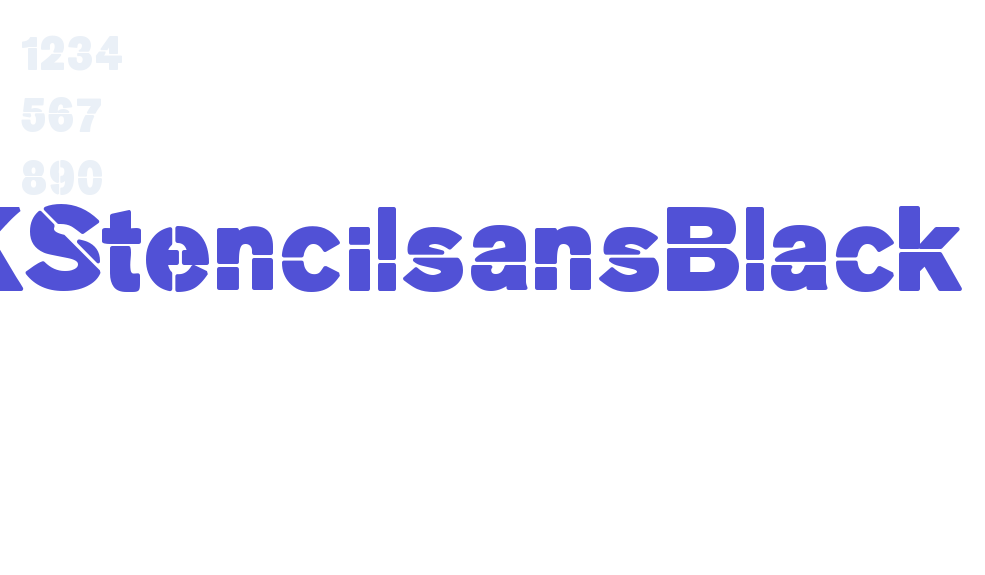 MKStencilsansBlack-font-download