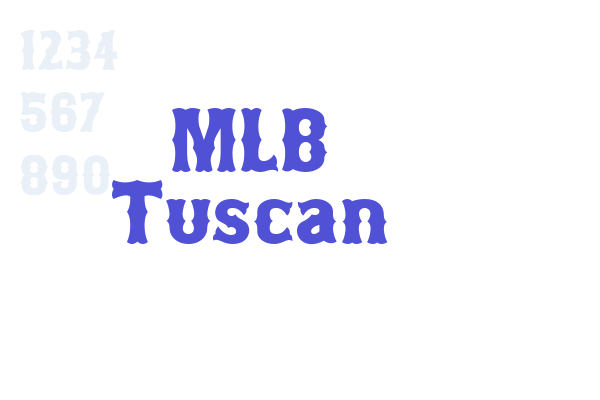 MLB Tuscan Font Download