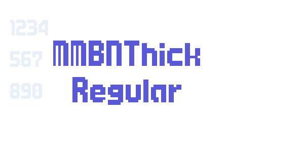 MMBNThick Regular font free