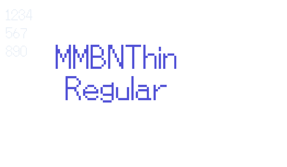 MMBNThin Regular-font-download