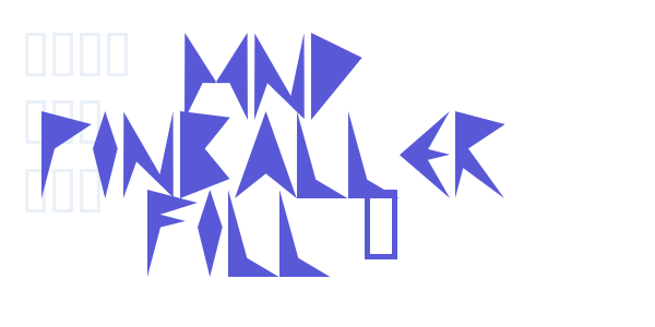 MND Pinballer Fill 1 font