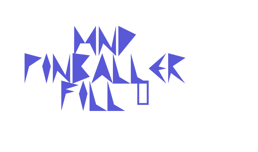 MND Pinballer Fill 1 Font