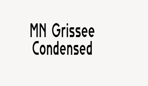 MN Grissee Condensed Font