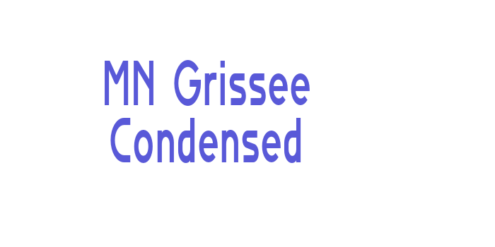 MN Grissee Condensed Font Download